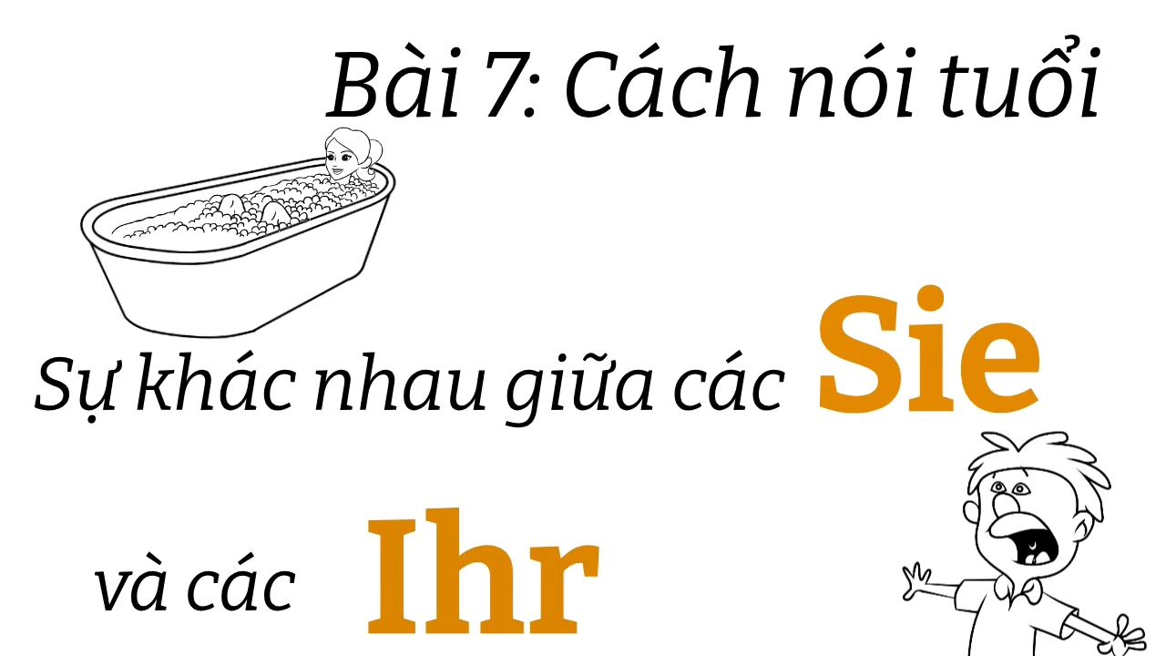 Ngữ pháp tiếng đức A1.1 | Bài 7 | Cách nói tuổi bằng tiếng đức | Mít học tiếng đức |