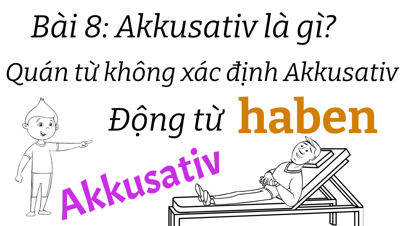 Ngữ pháp tiếng đức A1.1| Bài 8: Akkusativ là gì| Động từ haben| Quán từ akkusativ| Mít học tiếng đức