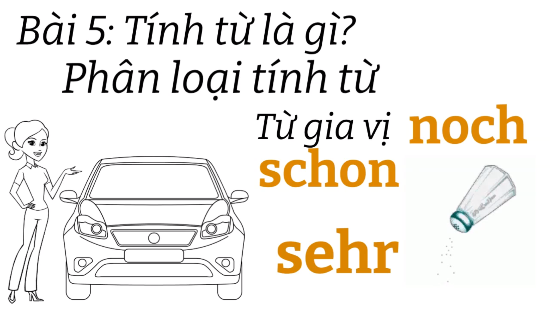 Ngữ pháp tiếng đức A1.1 | Bài 5 | Tính từ trong tiếng đức |  Mít học tiếng đức