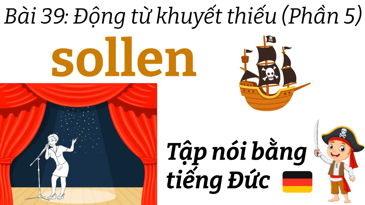 Ngữ Pháp Tiếng Đức A1.2 | Bài 39 | Động từ khuyết thiếu "sollen" | Thực hành nói tiếng Đức | Mít Học Tiếng Đức