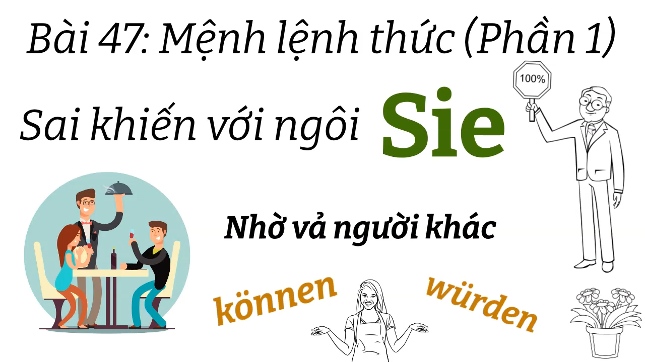 Ngữ Pháp Tiếng Đức A1.2 | Bài 47 | Mệnh lệnh thức (Phần 1) | Sai khiến với ngôi "Sie" | Mít Học Tiếng Đức