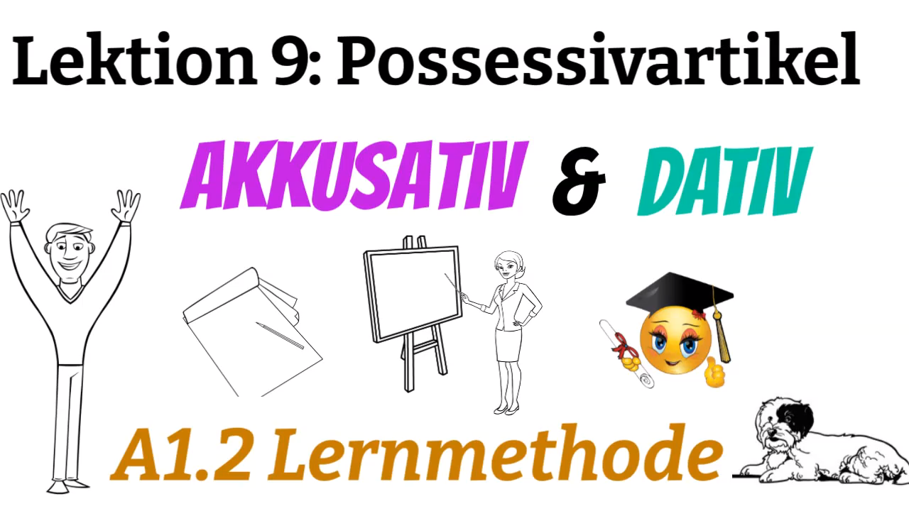 Luyện nghe nói A1 |  Bài 9 | Quán từ sở hữu Akkusativ và Dativ | Mít Học Tiếng Đức