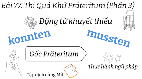 Ngữ Pháp Tiếng Đức A2.1 | Bài 77 | Thì Quá Khứ Präteritum (Phần 3) |  Động từ khuyết thiếu I |  Gốc Präteritum